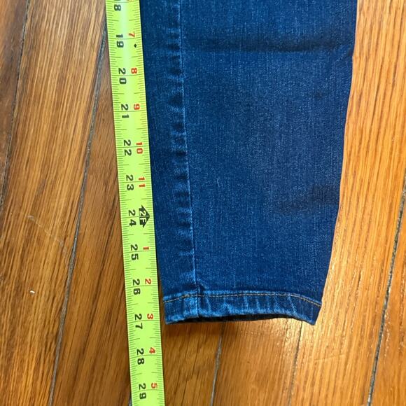 Free People Jeans Skinny Curvy High Rise Dark Blue Wash Size 30 27x27 - Picture 4 of 9